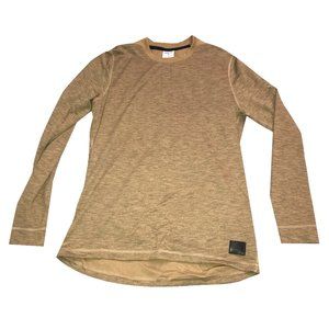 Gymshark Retake Long Sleeve Training T-Shirt Light Brown Marl